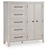 Darbonton Dove White Door Chest by Ashley at Eve Furniture