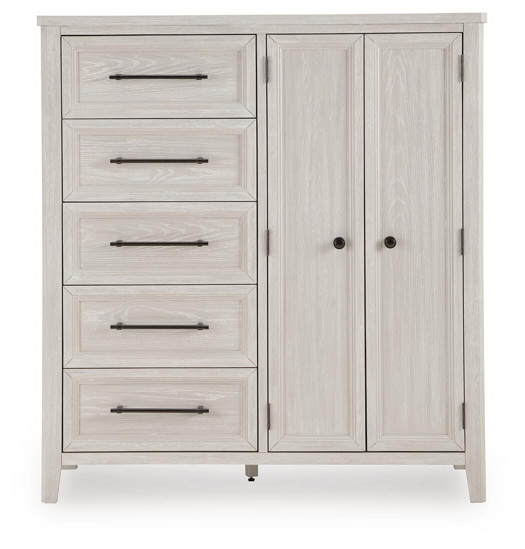 Darbonton Dove White Door Chest by Ashley at Eve Furniture