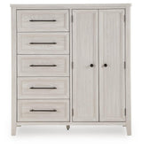 Darbonton Dove White Door Chest by Ashley at Eve Furniture