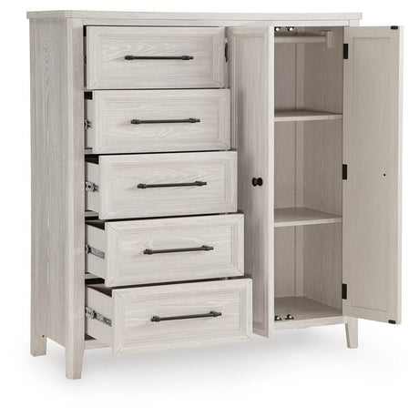 Darbonton Dove White Door Chest by Ashley at Eve Furniture