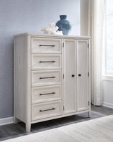 Darbonton Dove White Door Chest by Ashley at Eve Furniture