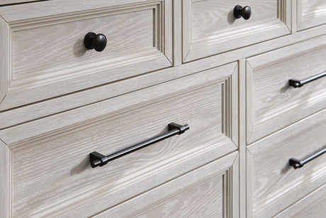 Darbonton Dove White Dresser and Mirror by Ashley at Eve Furniture