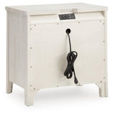 Darbonton Dove White Nightstand by Ashley at Eve Furniture