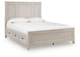 Darbonton Dove White Queen Panel Storage Bed by Ashley at Eve Furniture