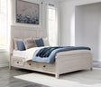 Darbonton Dove White Queen Panel Storage Bed by Ashley at Eve Furniture