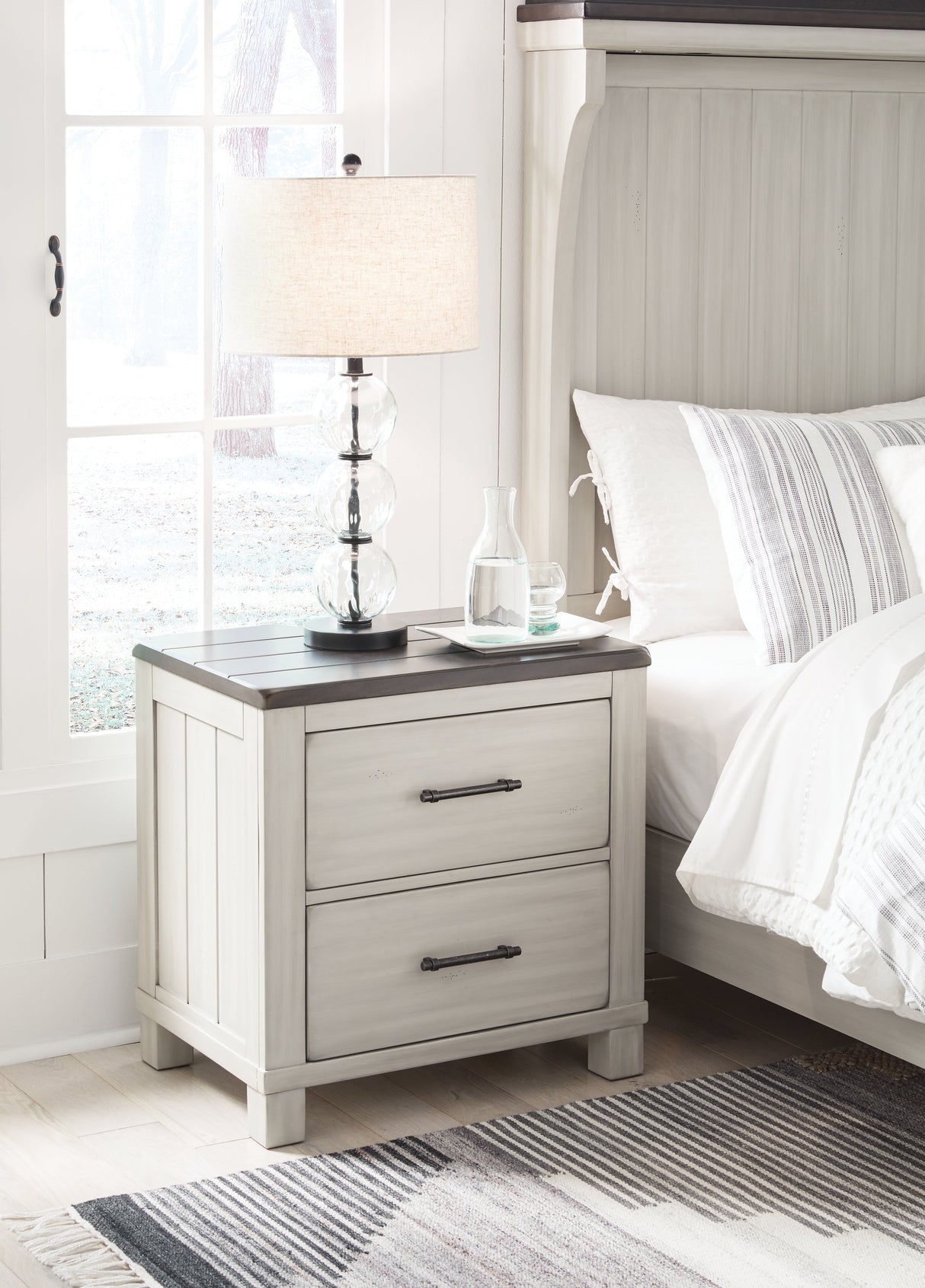 Darborn Gray/Brown Nightstand