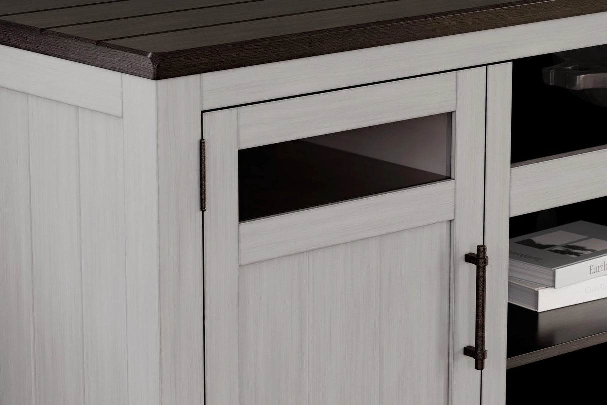 Darborn Gray/Brown 88" TV Stand by Ashley at Eve Furniture