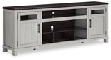 Darborn Gray/Brown 88" TV Stand by Ashley at Eve Furniture