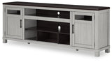 Darborn Gray/Brown 88" TV Stand by Ashley at Eve Furniture