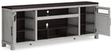 Darborn Gray/Brown 88" TV Stand by Ashley at Eve Furniture