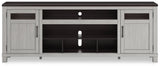 Darborn Gray/Brown 88" TV Stand by Ashley at Eve Furniture