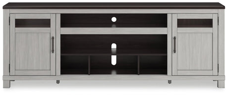 Darborn Gray/Brown 88" TV Stand by Ashley at Eve Furniture