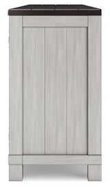 Darborn Gray/Brown 88" TV Stand by Ashley at Eve Furniture