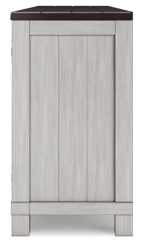 Darborn Gray/Brown 88" TV Stand by Ashley at Eve Furniture