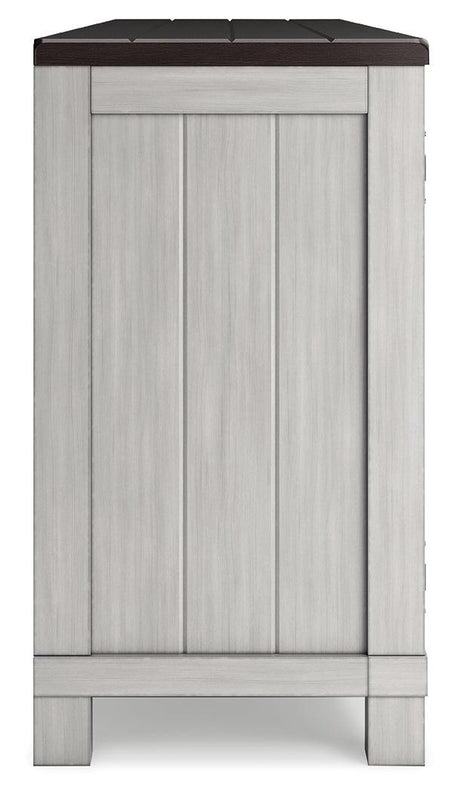 Darborn Gray/Brown 88" TV Stand by Ashley at Eve Furniture