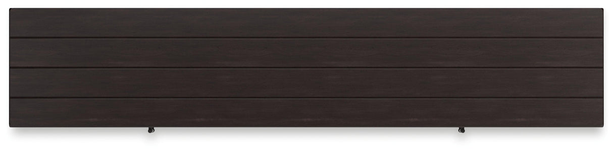 Darborn Gray/Brown 88" TV Stand by Ashley at Eve Furniture