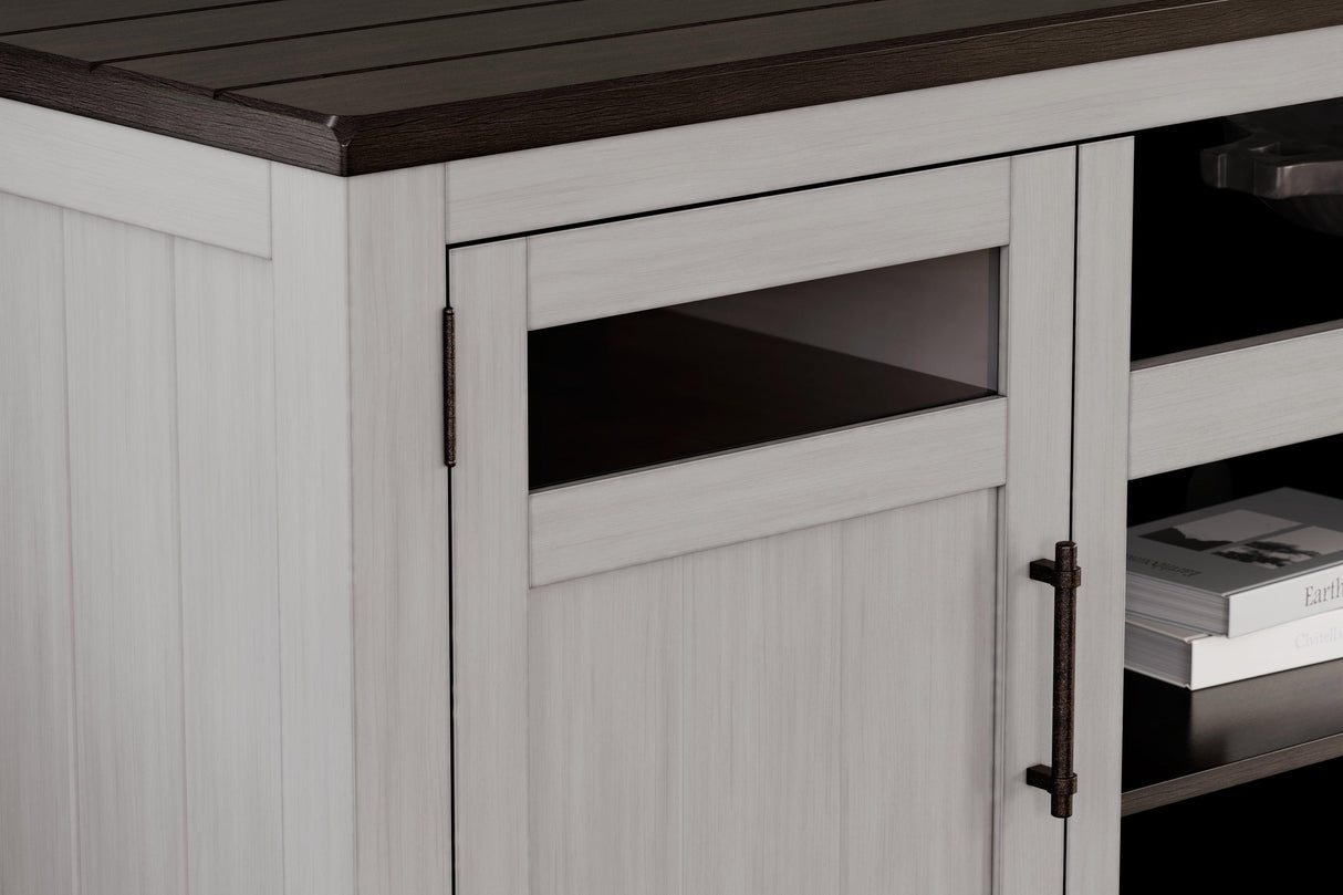 Darborn Gray/Brown 88" TV Stand by Ashley at Eve Furniture