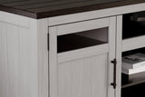 Darborn Gray/Brown 88" TV Stand by Ashley at Eve Furniture