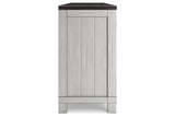 Darborn Gray/Brown 88" TV Stand with Electric Fireplace by Ashley at Eve Furniture