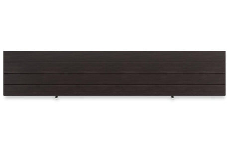 Darborn Gray/Brown 88" TV Stand with Electric Fireplace by Ashley at Eve Furniture