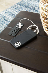 Darborn Gray/Brown Chairside End Table by Ashley at Eve Furniture