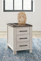 Darborn Gray/Brown Chairside End Table by Ashley at Eve Furniture