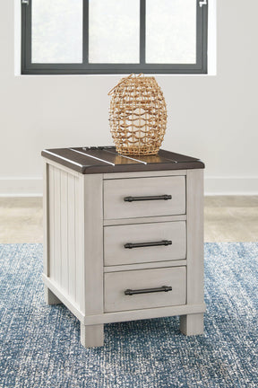Darborn Gray/Brown Chairside End Table by Ashley at Eve Furniture