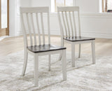 Darborn Gray/Brown Dining Chair, Set of 2 by Ashley at Eve Furniture