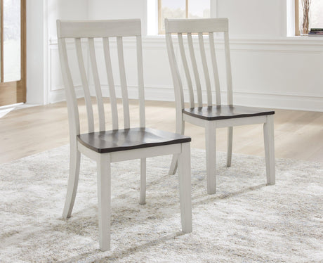 Darborn Gray/Brown Dining Chair, Set of 2 by Ashley at Eve Furniture