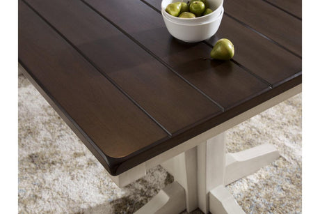 Darborn Gray/Brown Dining Table by Ashley at Eve Furniture