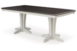 Darborn Gray/Brown Dining Table by Ashley at Eve Furniture