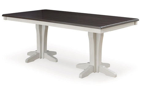 Darborn Gray/Brown Dining Table by Ashley at Eve Furniture