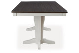 Darborn Gray/Brown Dining Table by Ashley at Eve Furniture