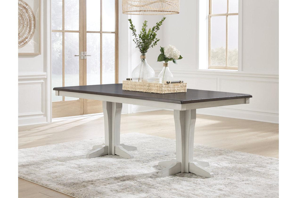 Darborn Gray/Brown Dining Table by Ashley at Eve Furniture