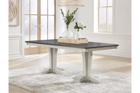 Darborn Gray/Brown Dining Table by Ashley at Eve Furniture
