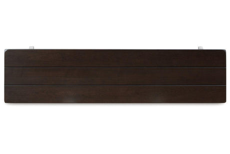 Darborn Gray/Brown Dining Table with 4 Chairs and Bench by Ashley at Eve Furniture