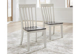 Darborn Gray/Brown Dining Table with 4 Chairs and Bench by Ashley at Eve Furniture
