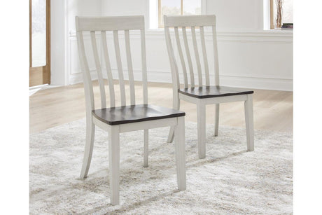 Darborn Gray/Brown Dining Table with 4 Chairs and Bench by Ashley at Eve Furniture