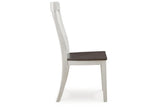 Darborn Gray/Brown Dining Table with 4 Chairs and Bench by Ashley at Eve Furniture