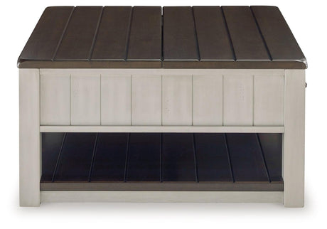 Darborn Gray/Brown Lift Top Coffee Table by Ashley at Eve Furniture