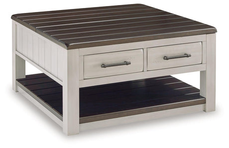 Darborn Gray/Brown Lift Top Coffee Table by Ashley at Eve Furniture