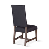 Darcy 21" Upholstered Dining Chair in Dark Gray Linen, Set of 2 by Home Trends & Design at Eve Furniture