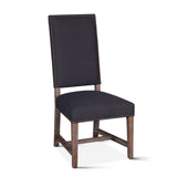 Darcy 21" Upholstered Dining Chair in Dark Gray Linen, Set of 2 by Home Trends & Design at Eve Furniture