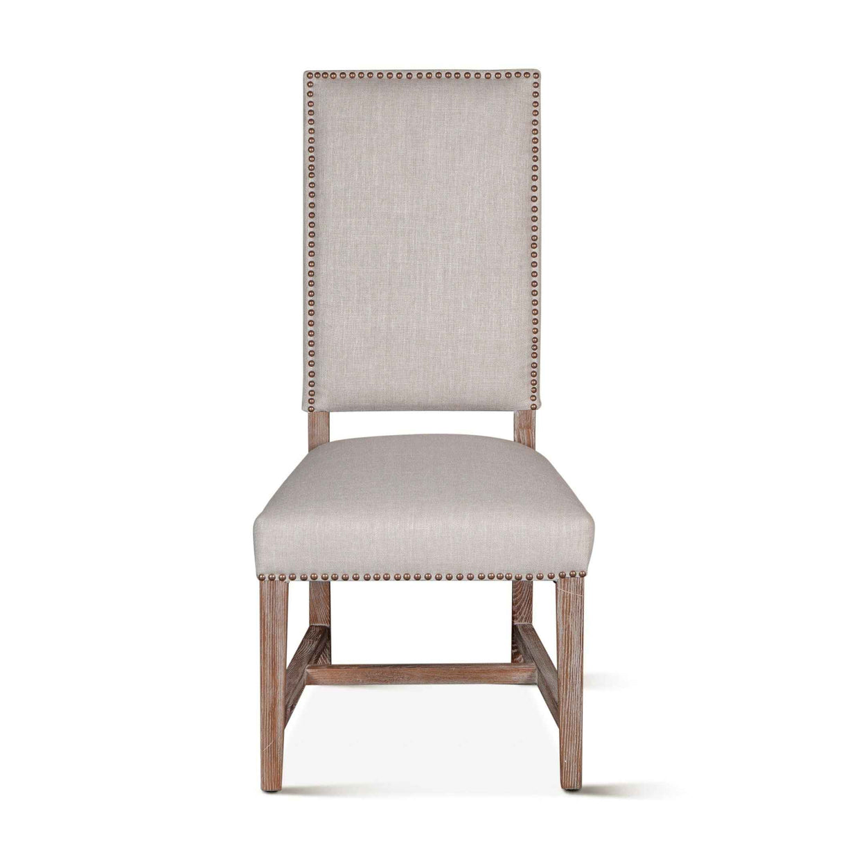 Darcy 21" Upholstered Dining Chair in Greige Linen, Set of 2 by Home Trends & Design at Eve Furniture