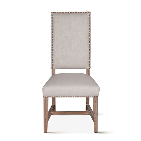 Darcy 21" Upholstered Dining Chair in Greige Linen, Set of 2 by Home Trends & Design at Eve Furniture