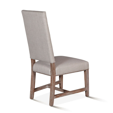 Darcy 21" Upholstered Dining Chair in Greige Linen, Set of 2 by Home Trends & Design at Eve Furniture