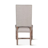 Darcy 21" Upholstered Dining Chair in Greige Linen, Set of 2 by Home Trends & Design at Eve Furniture
