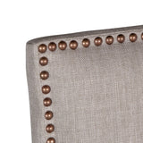 Darcy 21" Upholstered Dining Chair in Greige Linen, Set of 2 by Home Trends & Design at Eve Furniture