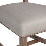 Darcy 21" Upholstered Dining Chair in Greige Linen, Set of 2 by Home Trends & Design at Eve Furniture
