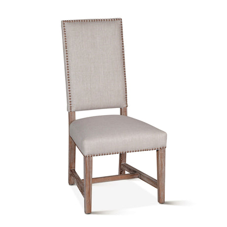 Darcy 21" Upholstered Dining Chair in Greige Linen, Set of 2 by Home Trends & Design at Eve Furniture